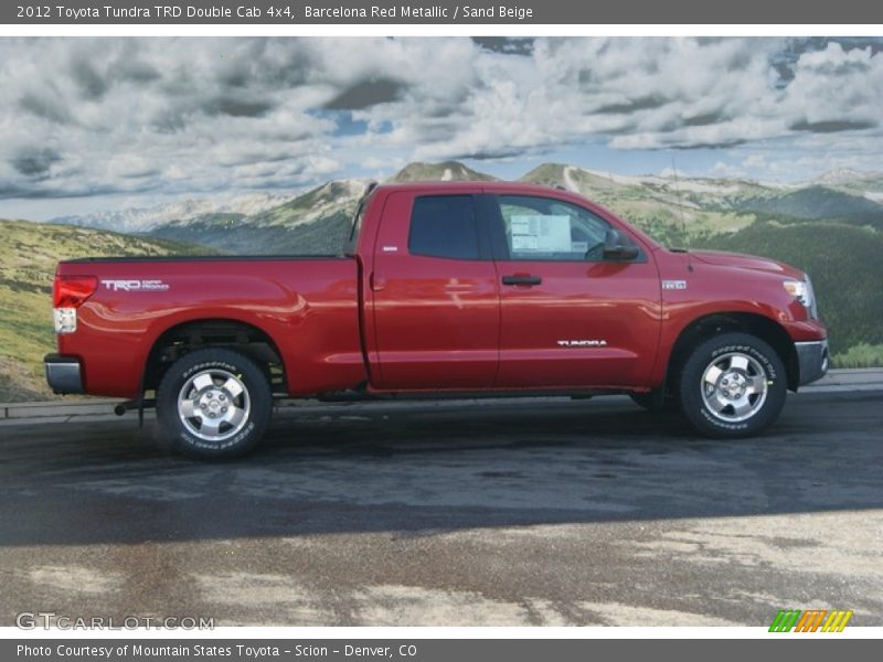 Barcelona Red Metallic / Sand Beige 2012 Toyota Tundra TRD Double Cab 4x4