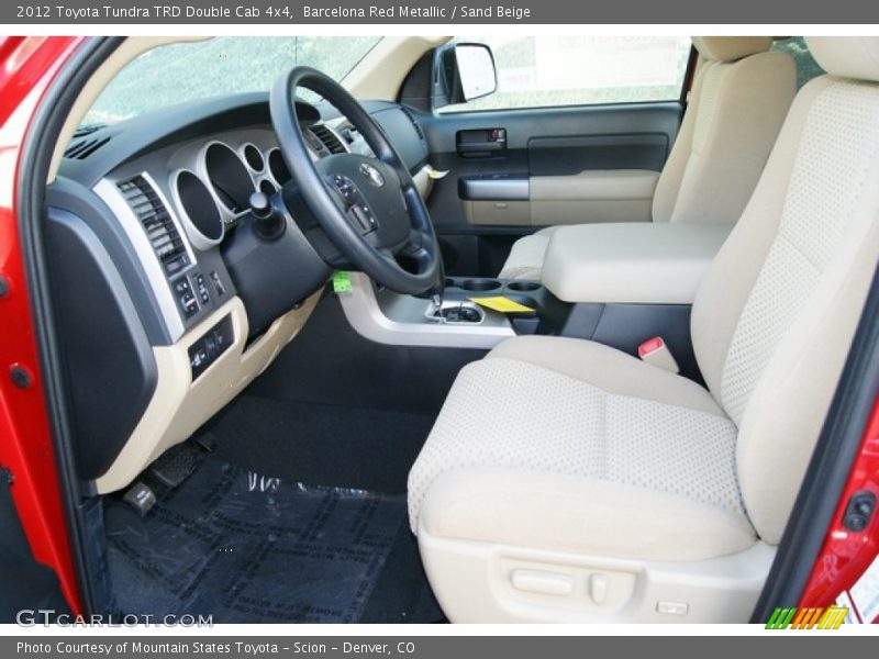  2012 Tundra TRD Double Cab 4x4 Sand Beige Interior