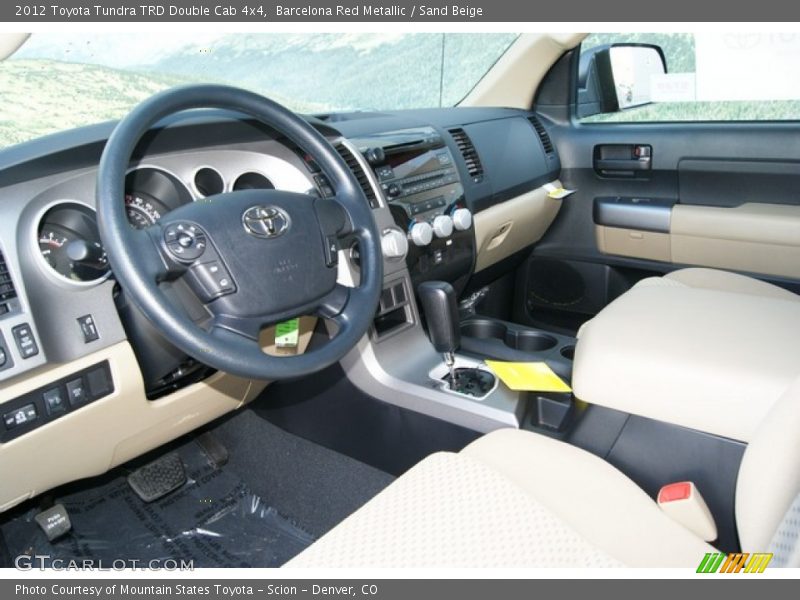 Barcelona Red Metallic / Sand Beige 2012 Toyota Tundra TRD Double Cab 4x4