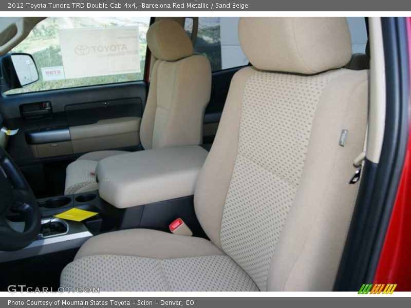 Barcelona Red Metallic / Sand Beige 2012 Toyota Tundra TRD Double Cab 4x4