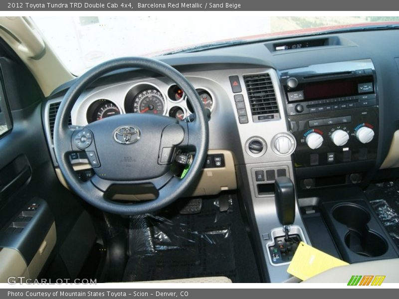 Barcelona Red Metallic / Sand Beige 2012 Toyota Tundra TRD Double Cab 4x4
