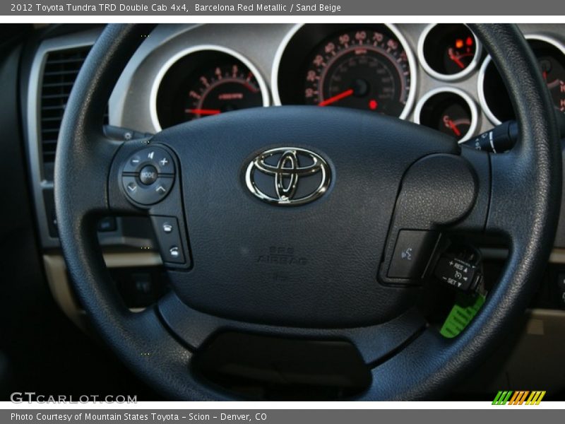 Barcelona Red Metallic / Sand Beige 2012 Toyota Tundra TRD Double Cab 4x4