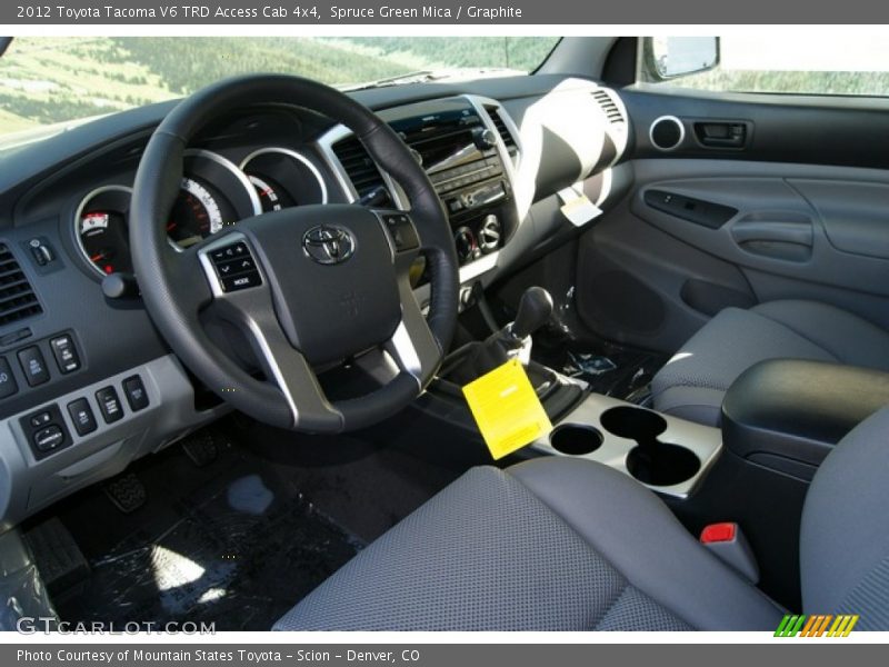 Spruce Green Mica / Graphite 2012 Toyota Tacoma V6 TRD Access Cab 4x4