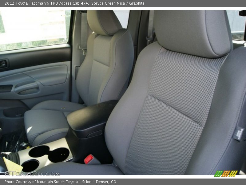 Spruce Green Mica / Graphite 2012 Toyota Tacoma V6 TRD Access Cab 4x4