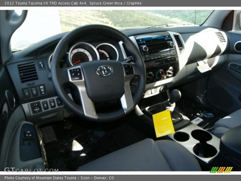 Spruce Green Mica / Graphite 2012 Toyota Tacoma V6 TRD Access Cab 4x4