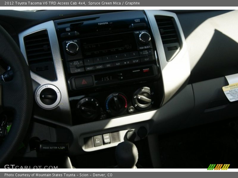 Spruce Green Mica / Graphite 2012 Toyota Tacoma V6 TRD Access Cab 4x4