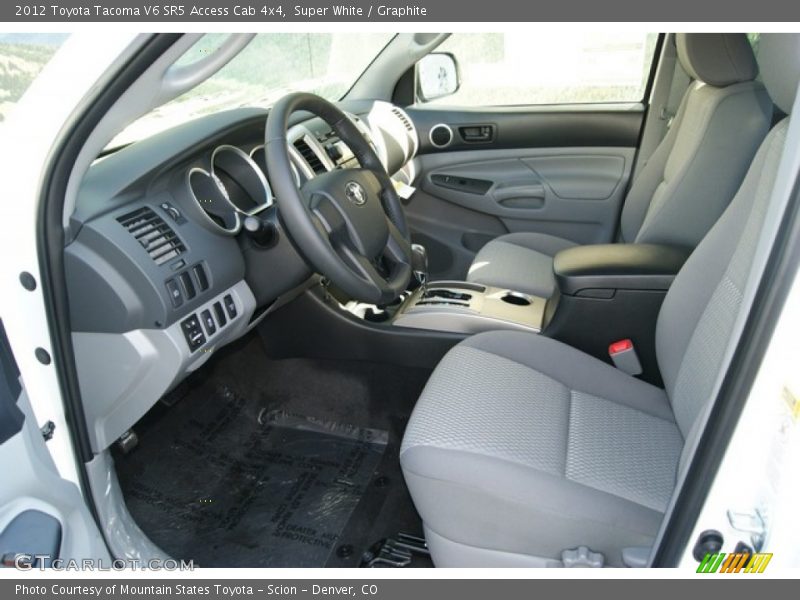 2012 Tacoma V6 SR5 Access Cab 4x4 Graphite Interior