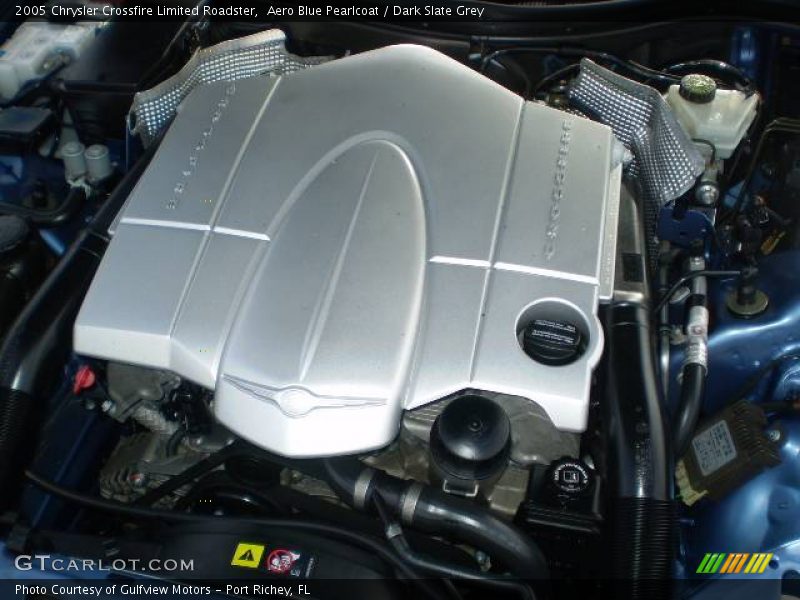 Aero Blue Pearlcoat / Dark Slate Grey 2005 Chrysler Crossfire Limited Roadster