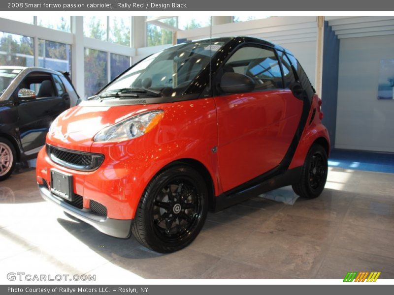 Rally Red / Design Black 2008 Smart fortwo passion cabriolet