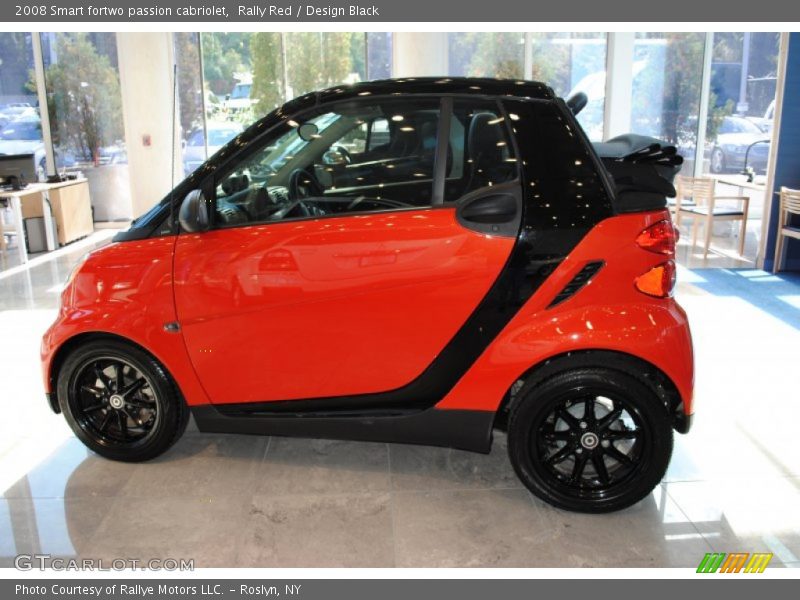 Rally Red / Design Black 2008 Smart fortwo passion cabriolet