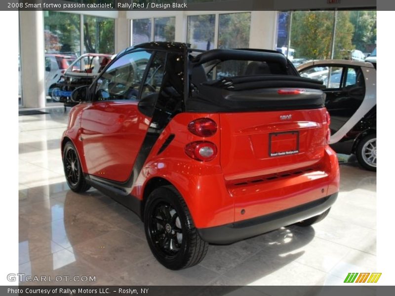 Rally Red / Design Black 2008 Smart fortwo passion cabriolet