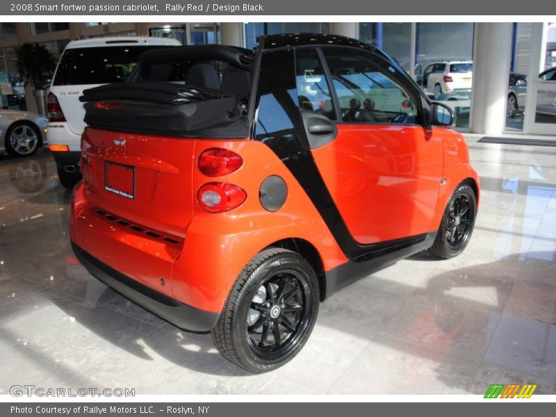 Rally Red / Design Black 2008 Smart fortwo passion cabriolet