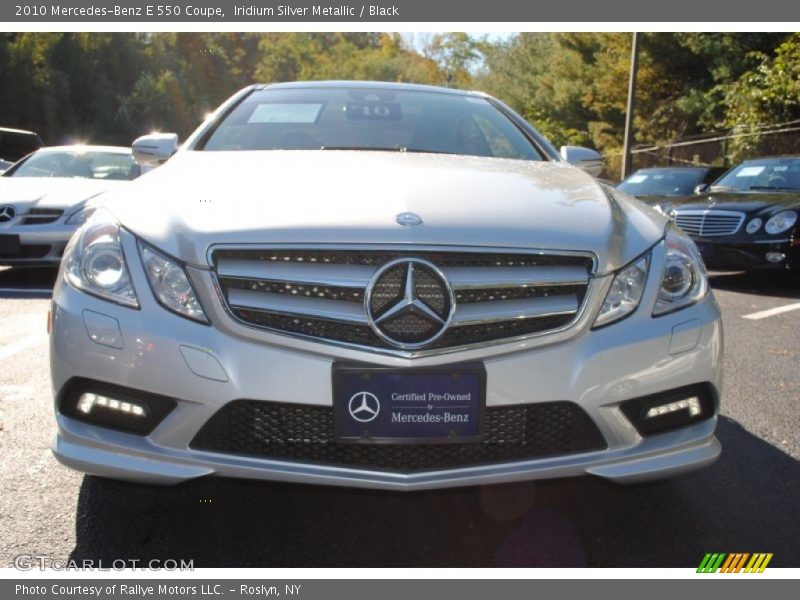 Iridium Silver Metallic / Black 2010 Mercedes-Benz E 550 Coupe