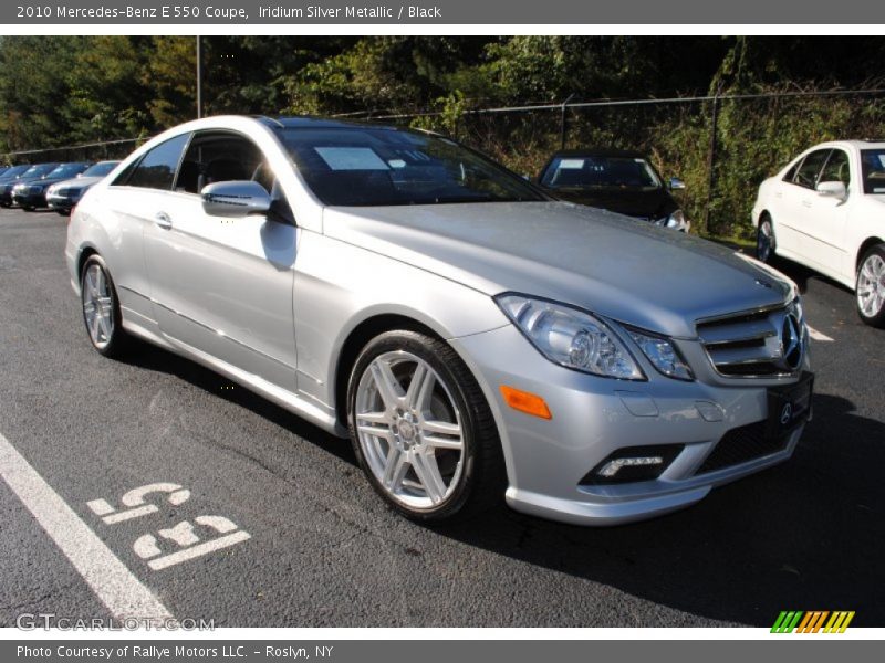 Iridium Silver Metallic / Black 2010 Mercedes-Benz E 550 Coupe