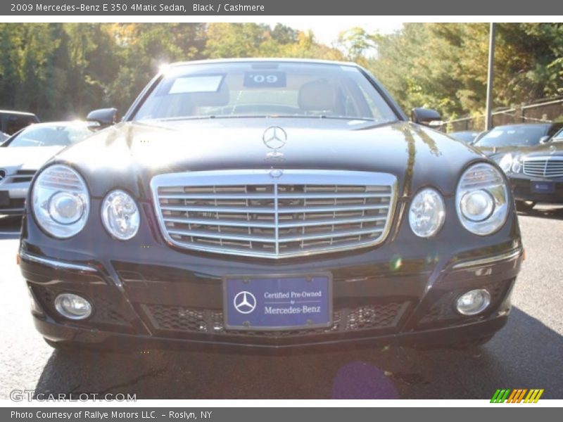 Black / Cashmere 2009 Mercedes-Benz E 350 4Matic Sedan