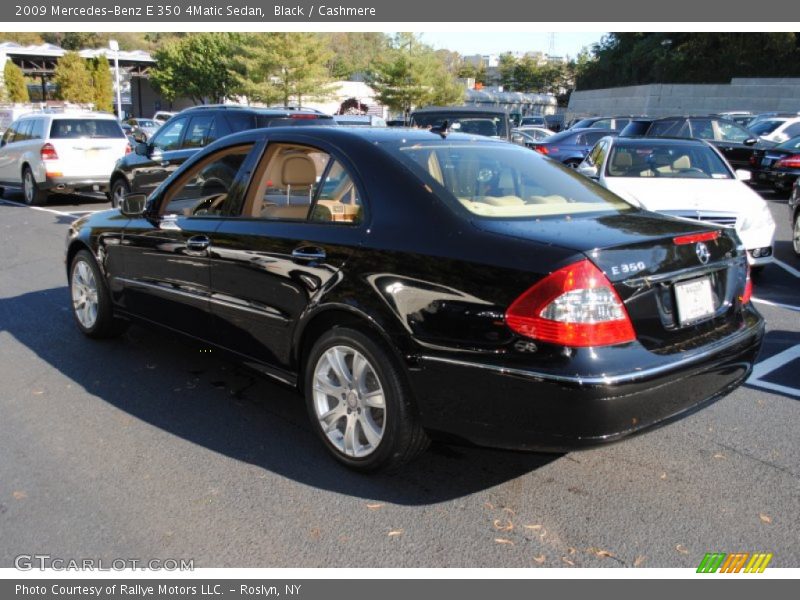 Black / Cashmere 2009 Mercedes-Benz E 350 4Matic Sedan