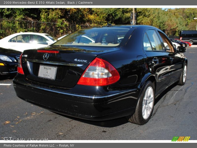 Black / Cashmere 2009 Mercedes-Benz E 350 4Matic Sedan