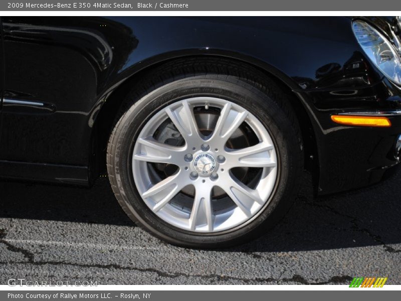Black / Cashmere 2009 Mercedes-Benz E 350 4Matic Sedan