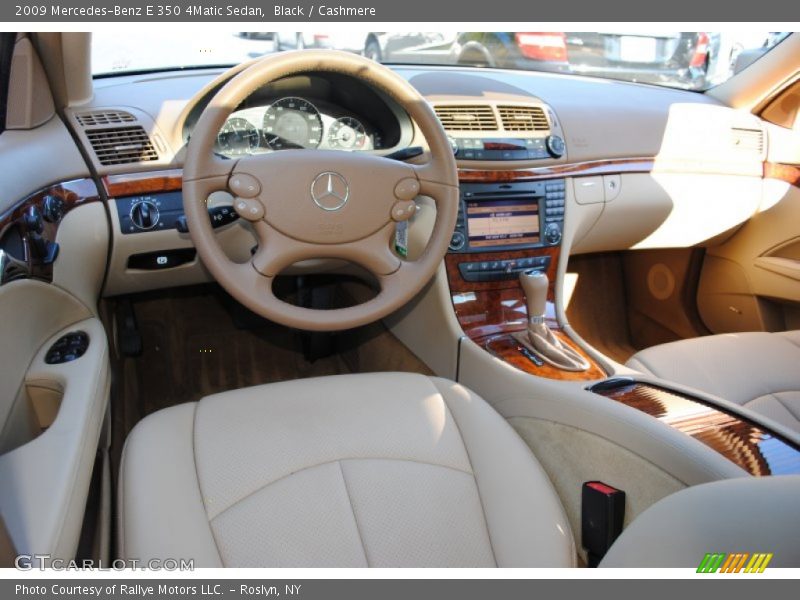 Black / Cashmere 2009 Mercedes-Benz E 350 4Matic Sedan