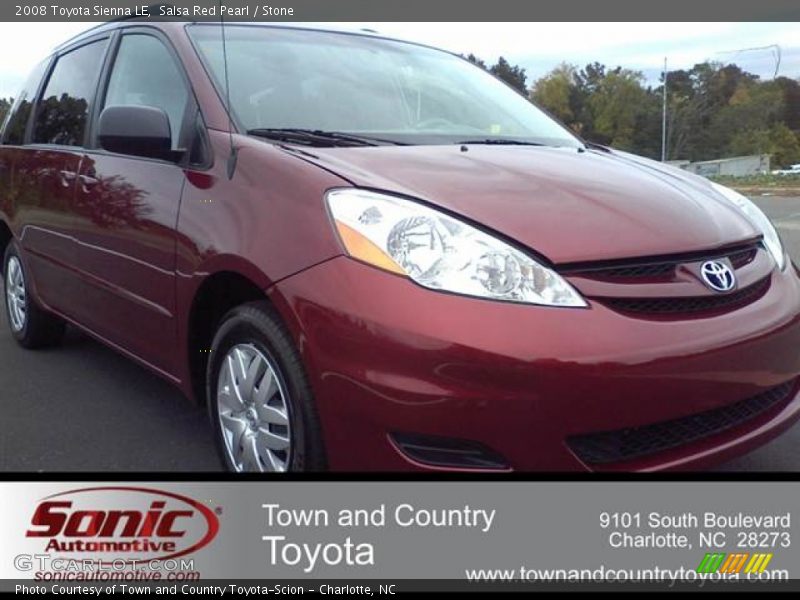 Salsa Red Pearl / Stone 2008 Toyota Sienna LE