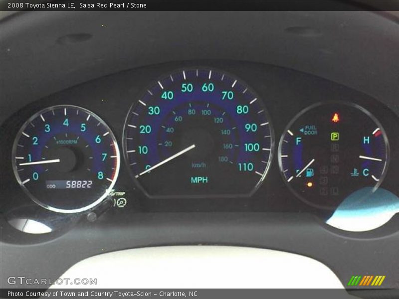Salsa Red Pearl / Stone 2008 Toyota Sienna LE