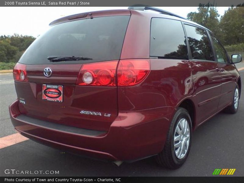 Salsa Red Pearl / Stone 2008 Toyota Sienna LE