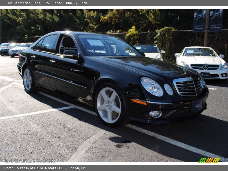 Black / Black 2009 Mercedes-Benz E 350 Sedan