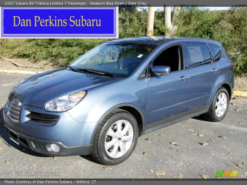 Newport Blue Pearl / Slate Gray 2007 Subaru B9 Tribeca Limited 7 Passenger