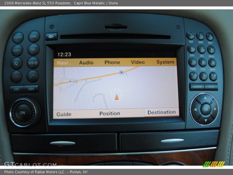 Navigation of 2009 SL 550 Roadster