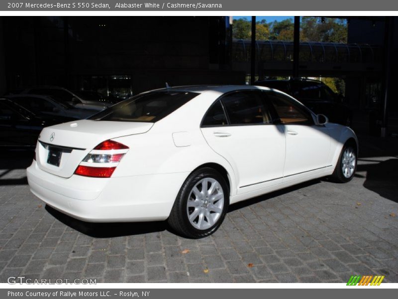 Alabaster White / Cashmere/Savanna 2007 Mercedes-Benz S 550 Sedan