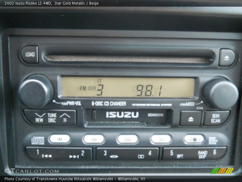Audio System of 2002 Rodeo LS 4WD