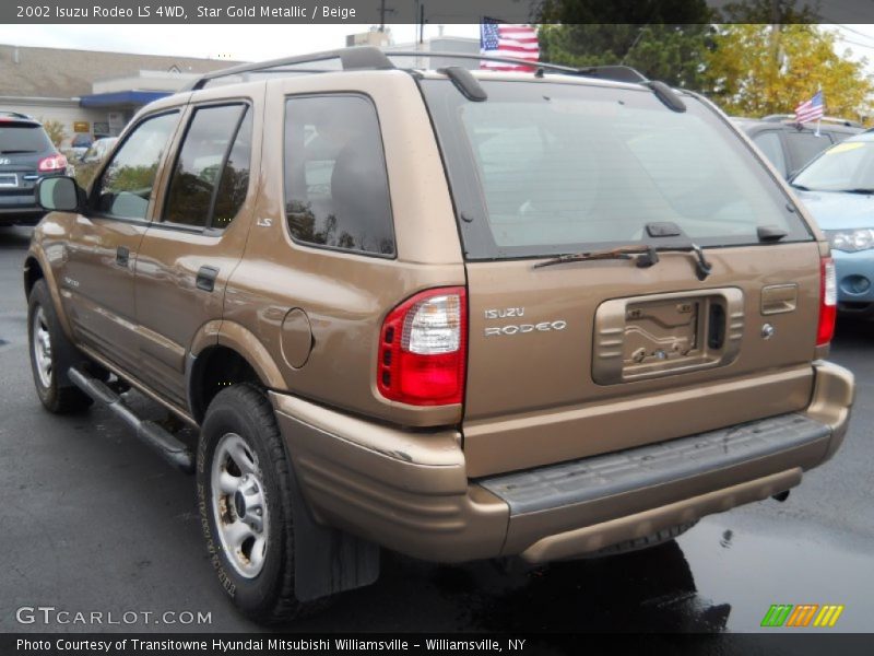 Star Gold Metallic / Beige 2002 Isuzu Rodeo LS 4WD