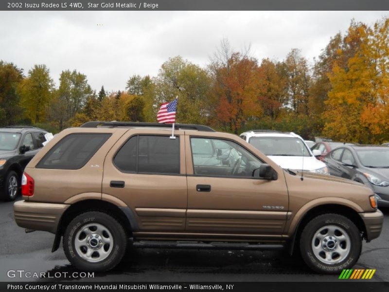  2002 Rodeo LS 4WD Star Gold Metallic
