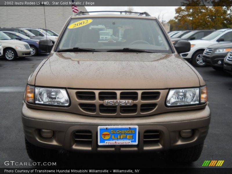 Star Gold Metallic / Beige 2002 Isuzu Rodeo LS 4WD