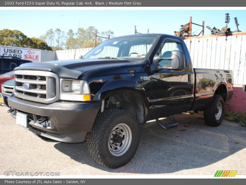 Black / Medium Flint Grey 2003 Ford F250 Super Duty XL Regular Cab 4x4