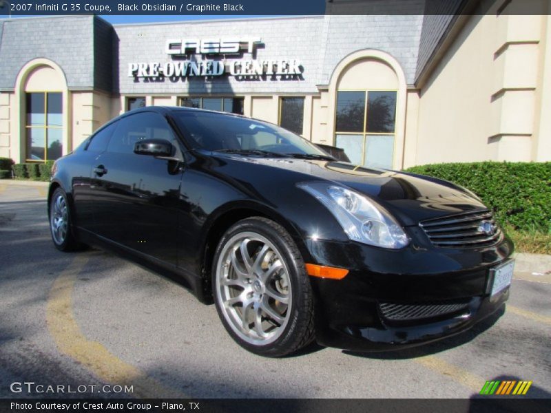 Black Obsidian / Graphite Black 2007 Infiniti G 35 Coupe