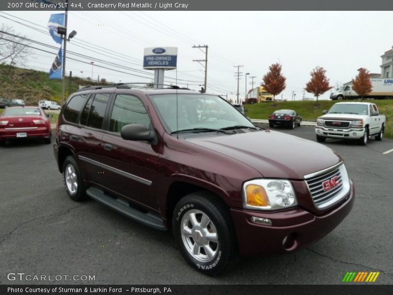 Cranberry Red Metallic / Light Gray 2007 GMC Envoy SLT 4x4