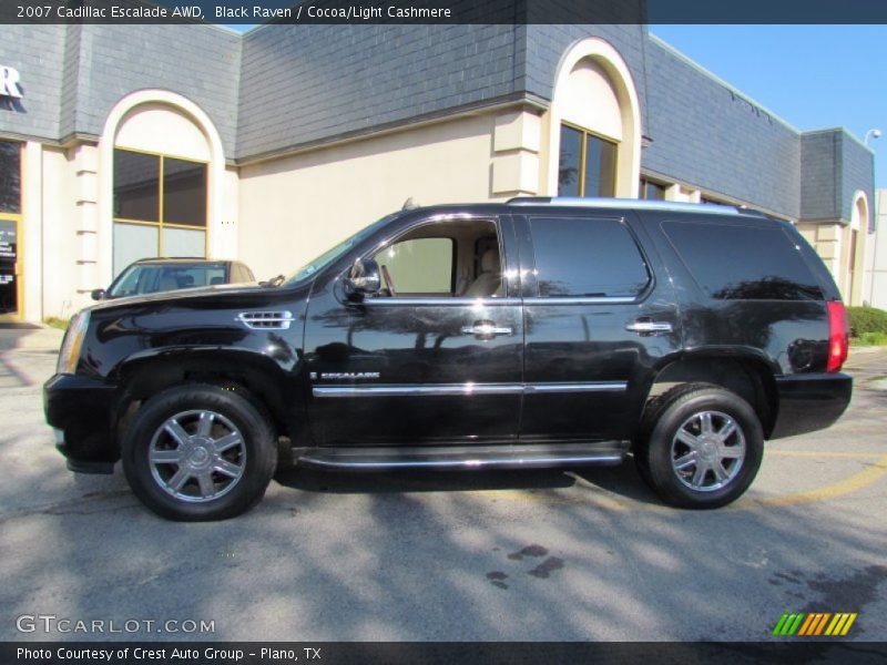 Black Raven / Cocoa/Light Cashmere 2007 Cadillac Escalade AWD