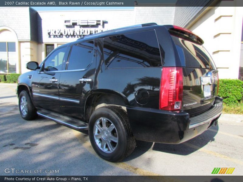 Black Raven / Cocoa/Light Cashmere 2007 Cadillac Escalade AWD