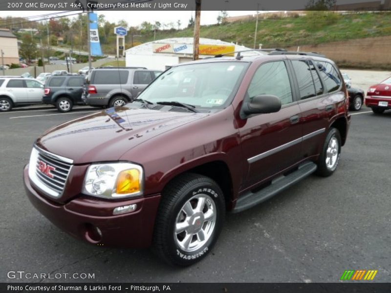 Cranberry Red Metallic / Light Gray 2007 GMC Envoy SLT 4x4