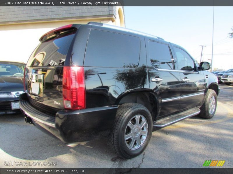 Black Raven / Cocoa/Light Cashmere 2007 Cadillac Escalade AWD