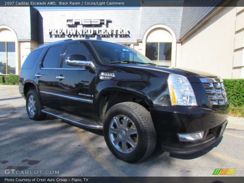 Black Raven / Cocoa/Light Cashmere 2007 Cadillac Escalade AWD
