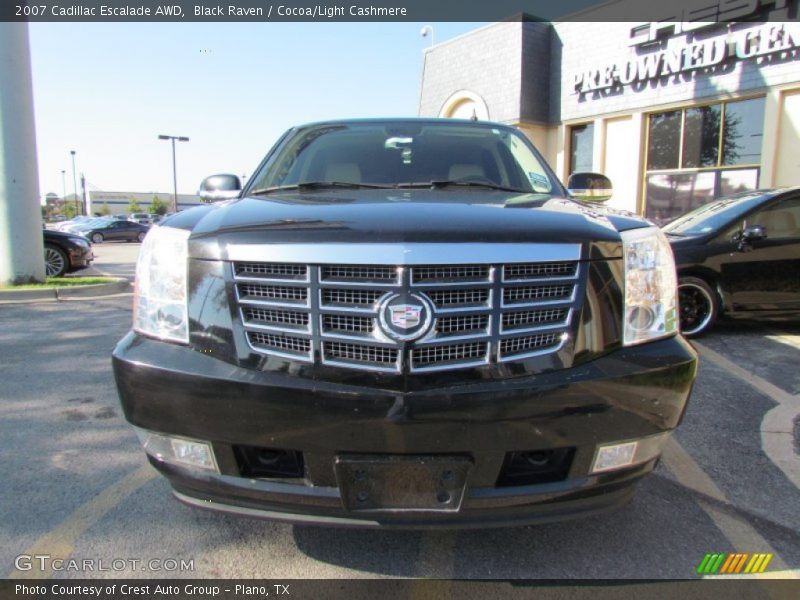 Black Raven / Cocoa/Light Cashmere 2007 Cadillac Escalade AWD