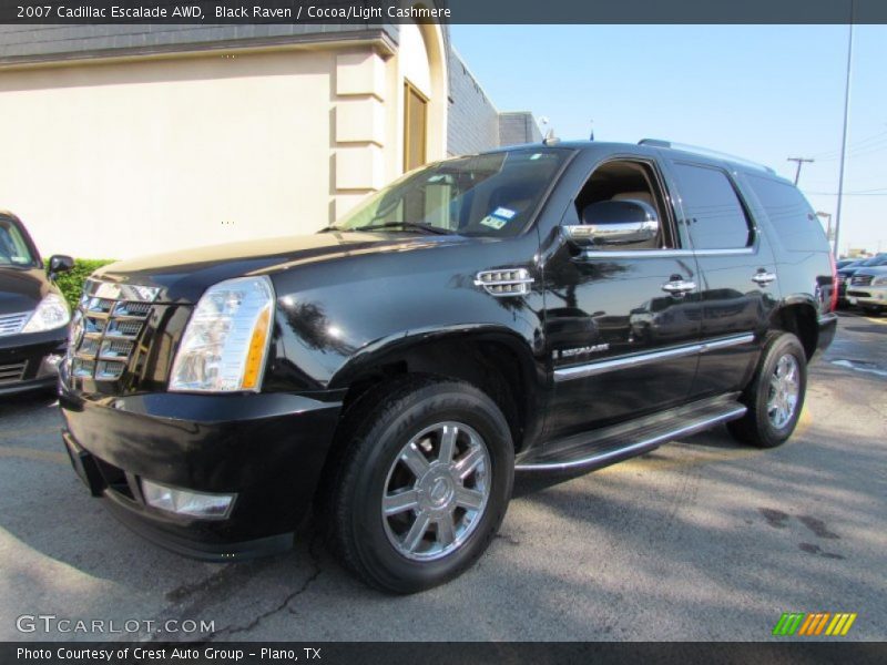 Black Raven / Cocoa/Light Cashmere 2007 Cadillac Escalade AWD