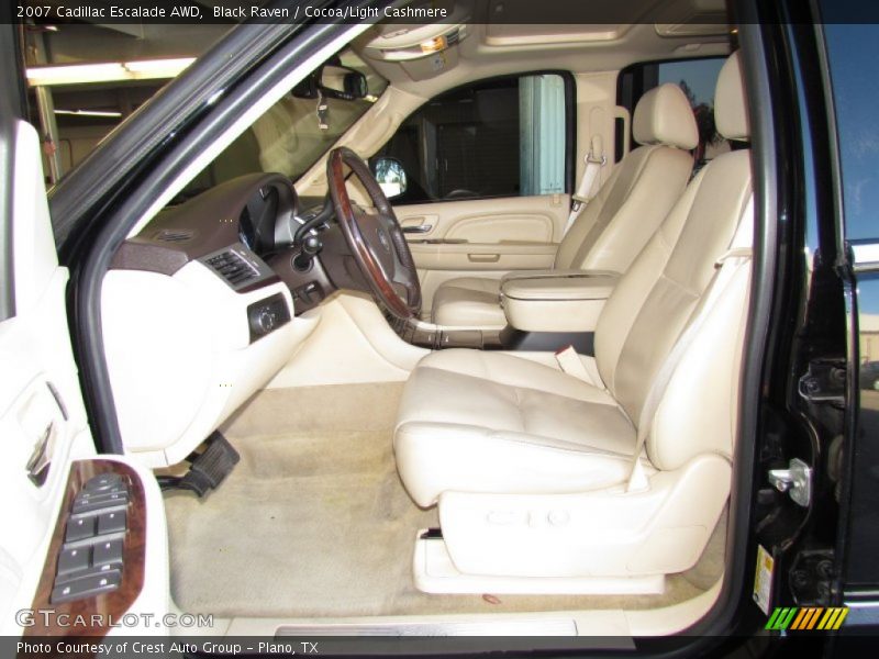 Black Raven / Cocoa/Light Cashmere 2007 Cadillac Escalade AWD