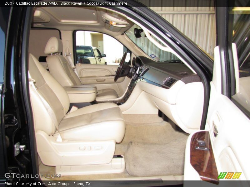 Black Raven / Cocoa/Light Cashmere 2007 Cadillac Escalade AWD