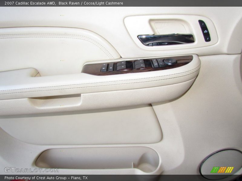 Black Raven / Cocoa/Light Cashmere 2007 Cadillac Escalade AWD