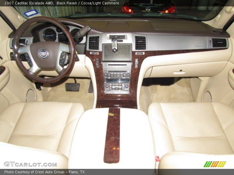 Black Raven / Cocoa/Light Cashmere 2007 Cadillac Escalade AWD