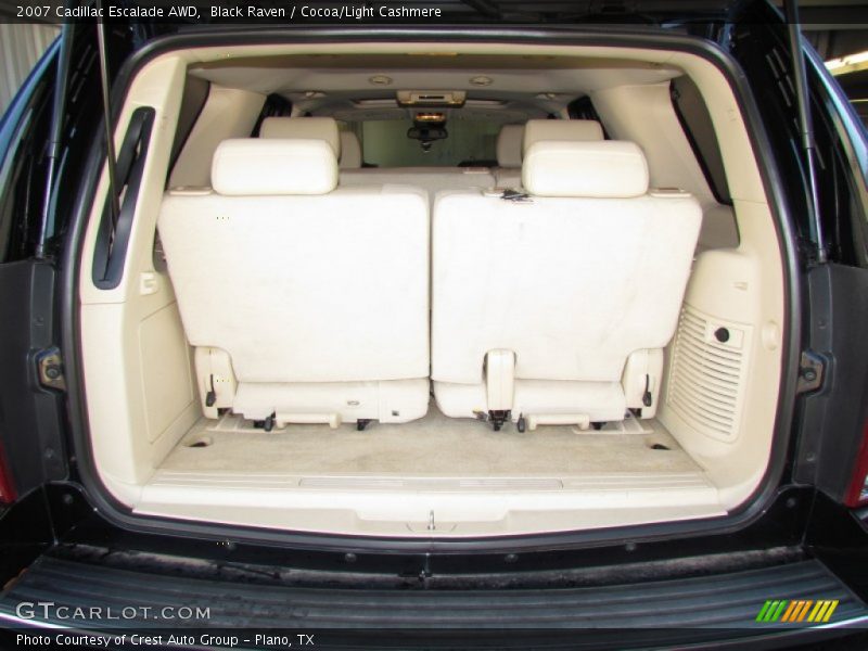 Black Raven / Cocoa/Light Cashmere 2007 Cadillac Escalade AWD