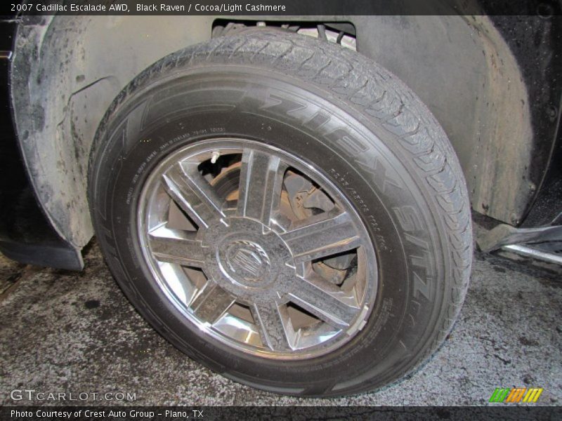 Black Raven / Cocoa/Light Cashmere 2007 Cadillac Escalade AWD
